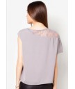 Off-The-Shoulder Lace Panel Tee